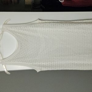 White knit dress
